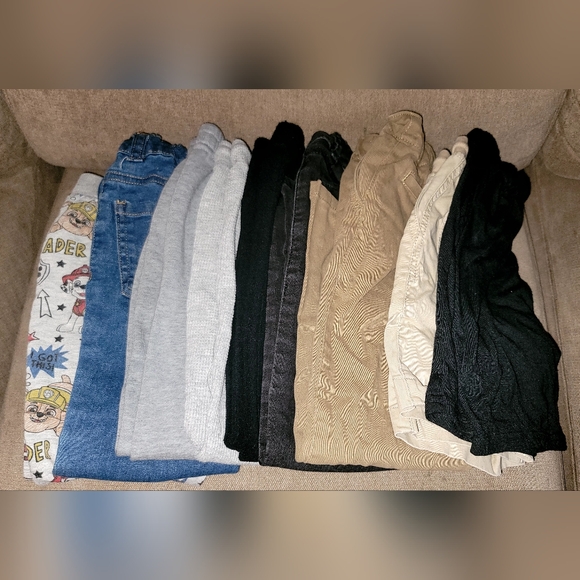 Bundle of boys long pants size 5 set of 9pc - Picture 4 of 4